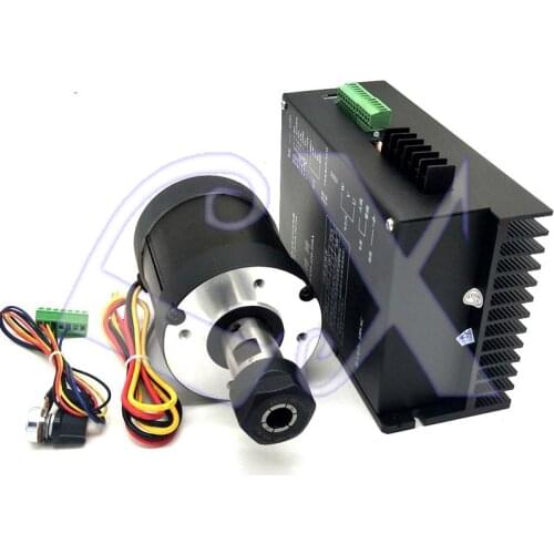 DIY ER20 900W engraving machine spindle motor driver kit 6500RPM 2NM high torque brushless spindle Adapt to the drilling