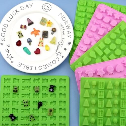 Silicone Chocolates Resin Casting Mold Reusable 60 Cavity Candy Making Mold Ice Cube Trays Candies Making Supplies Tools