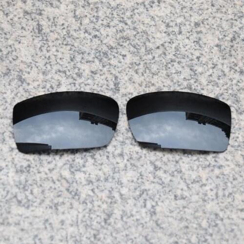 E.O.S Polarized Enhanced Replacement Lenses for Oakley Oil Drum Sunglasses - Black Polarized