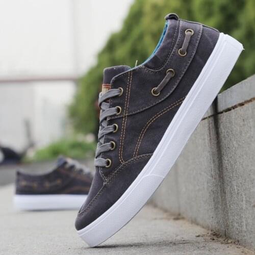 D54Men canvas shoes 2021 new fashion breathable solid denim casual shoes men flats men sneakers tenis masculino