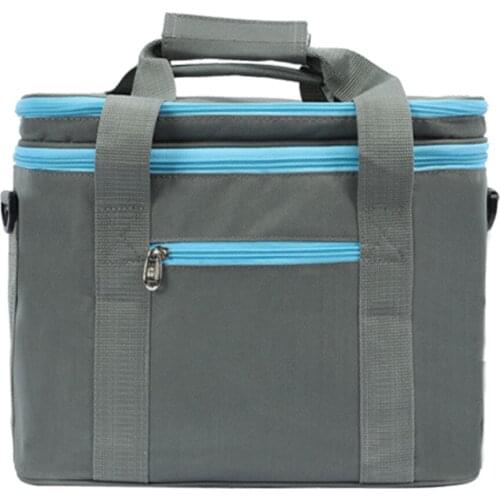Insulated Lunch Box Carrier Cooler Bag Food Container 600D Oxford Cloth Camping Lunch Pouch
