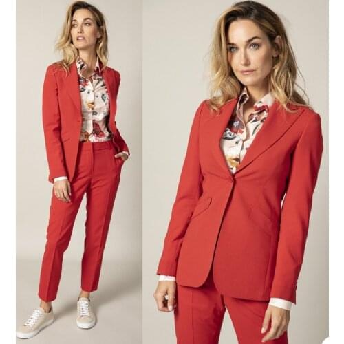 Classic Office Lady Women Blazer Slim Fit Custom Made Jacket One Button Sexy V Neck Business Party Prom Suits