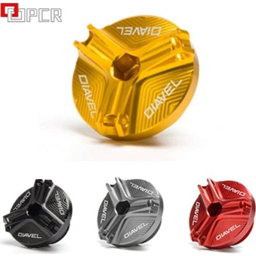 For DUCATI DIAVEL Diavel AMG Carbon Strada XDIAVEL S 2012 2013 2014 2015 2016 Motorcycle CNC Aluminum Oil Filler Cap Plug cover