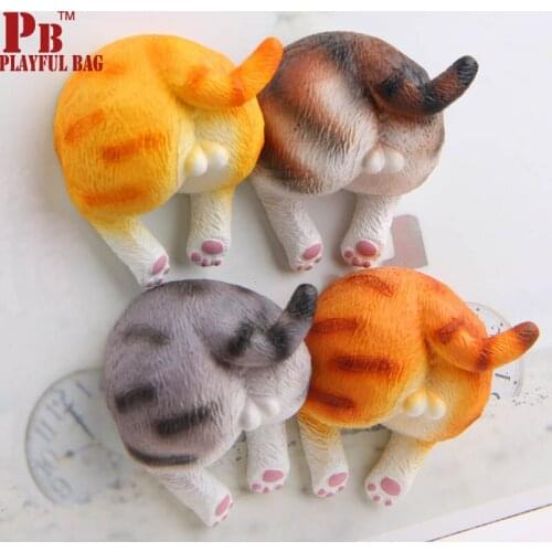 The cat ass egg cartoon creative stereo magnetic buckle magnet suction magnet mobile phone shell material