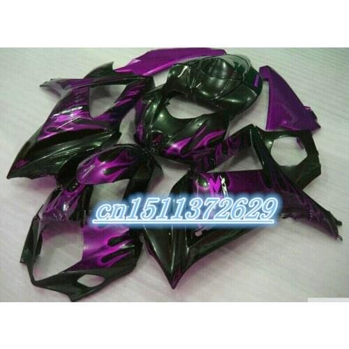 HOT-fairings set for SUZUKI GSX-R1000 2007 2008 purple black fairing kit GSXR 1000 07 08