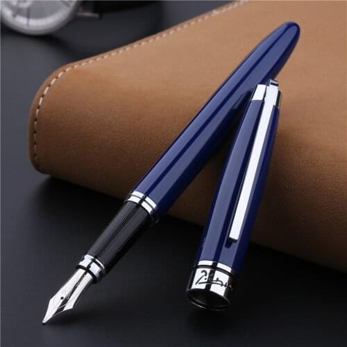 Picasso 912 Daphne Pimio Metal Fountain Pen Iridium Fine Nib 0.5mm Blue/Black Ink Pen Gift Box Optional