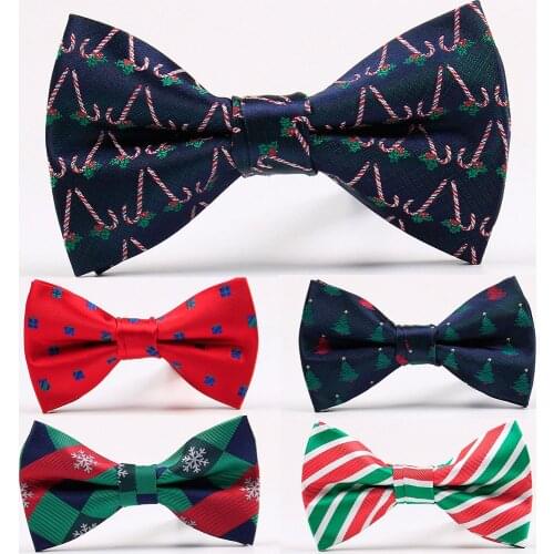 Ricnais Brand New Bow Ties for Men Christmas Tree Bowties For Mens Wedding Cravat Fashion Casual Bowknot Bowties Men Gifts