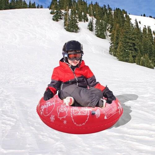Inflatable Snow Tubes River tube 96CM 38INCH for Sledding,Tubes for Floating with 2 Handles, Snow Sled for Adults and Children