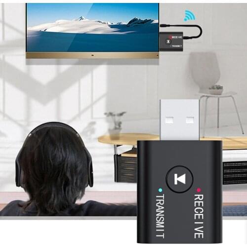 Newest Wireless USB AUX Bluetooth Car Bluetooth Mini Bluetooth 5.0 Transmitter Receiver Audio Music Wireless Adapter for TV PC