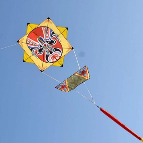 New Arrive Peking Opera Single Line Kite Tail With Handle And Line Outdoor Easy To Flying