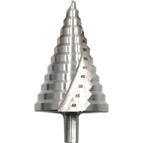 New HSS Step Drill Bits 6mm-60mm cylindrical shank Woodworking Power Tools Shank Wholesale Price High Quality metal Drilling