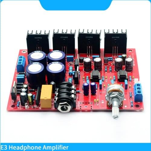 E3 Headphone amplifier Board MC33078 BD139 BD140 architecture audio earphone amplifiers ALPS potentiometer DIY KIT Sound System