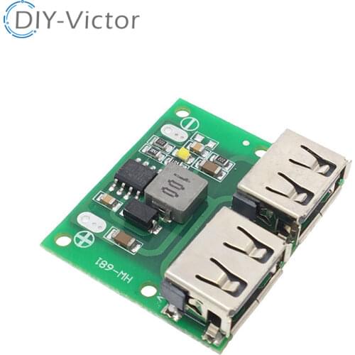 9V 12V 24V to 5V DC-DC Step Down Charger Power Module Dual USB Output Buck Voltage Board 3A 6-26V Car Charge Charging Regulator