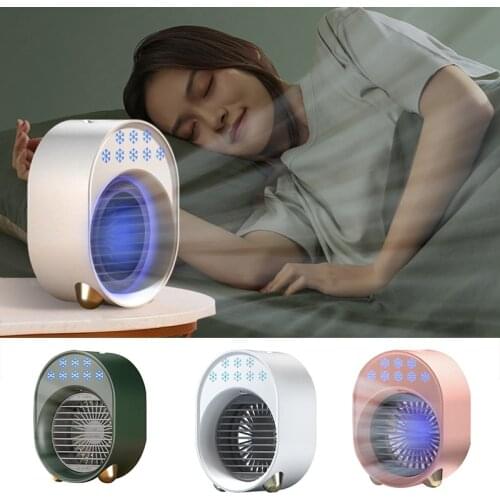 Portable Air Cooler Rechargeable Strong Evaporative Cordless Air Conditioner Fan With 3 Speeds for Home Office Room Fans QJY9