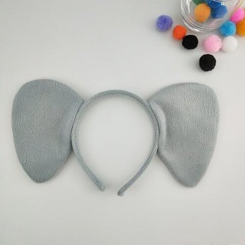 Boy Kids Adult Elephant Headband Animal Cosplay Headwear Show Props Birthday Party Gift Halloween Costume Headwear