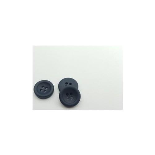 Free shipping 30pcs/lot navy blue 4-holes frosted resin basin shaped buttons fur garment unlined upper garment matte buttons