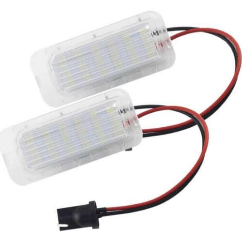 2pcs Canbus LED Number License Plate Light For Ford Focus 5D Fiesta Mondeo MK4 C-Max MK2 S-Max Kuga Galaxy 6000K White Auto Lamp