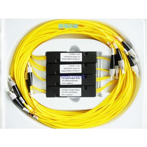 Telecom-grade Optical Splitter 1 Point 2 Tapered Box Type Fiber Splitter 1 Point 2 Single-mode Coupler Split Ratio Optional