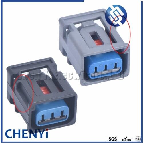 1 set 3 Pin 2.2mm Ignition Coil High Voltage Connector Plug For Ford Focus COIL Honda 1W7T-14A464-MA left and right groove