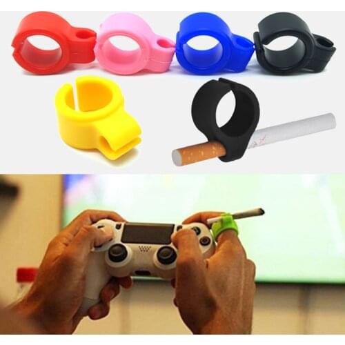 1 PC Silicone Ring Finger Hand Rack Cigarette Holder For Regular Smoking Smoker Waterproof Endlessly Artifact 6g Wholesale