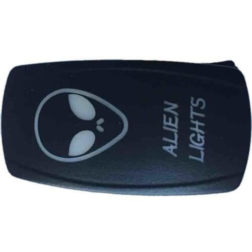 12-24V Car ALIEN LIGHTS 12V 20A Toggle Rocker Switch Blue LED Light 5Pin ON OFF