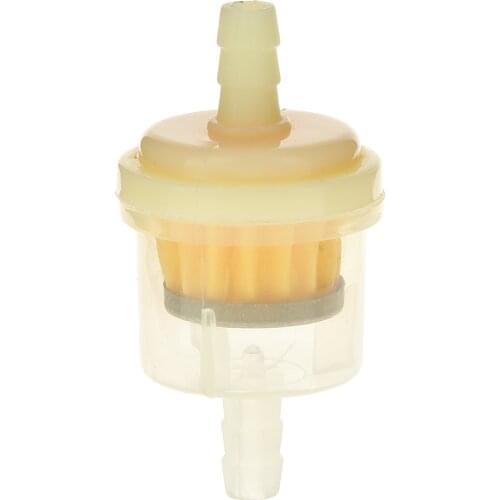 12pcs Universal Motorcycle Mini Inline Fuel Gas Petrol Filter Engine Plastic