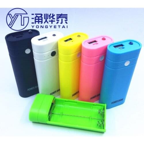 18650 mobile power nesting solderless charging treasure shell kit with spring can be repeatedly disassembled