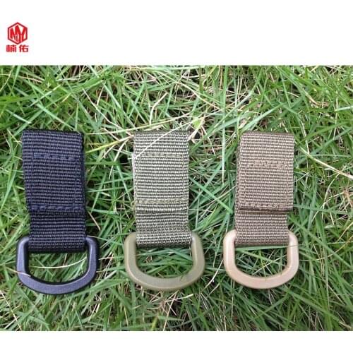 5PCS Buckle Tactical Backpack Molle Additional Camp Webbing Hiking Nylon Carabiner High-Strength Nylon Tactical Key Hook Belt