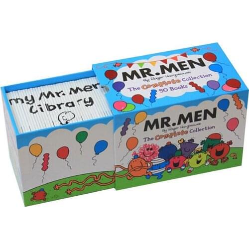 50 books/set daily life Mr Men English book Early Education Readings picture story book Develop childrens reading habit & EQ