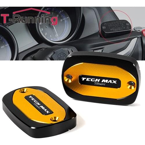 Motorcycle CNC Accessories Front Brake Oil Caps Fluid Cylinder Covers For YAMAHA Tmax 560 500 Tech Max T-MAX 530 SX DX TMAX 560