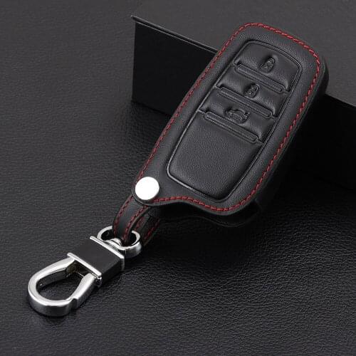 Car Styling Leather Key Cover Case For Toyota Chr C-hr RAV4 Land Cruiser 200 Avensis Auris Corolla Prius Key Shell Ring Holder