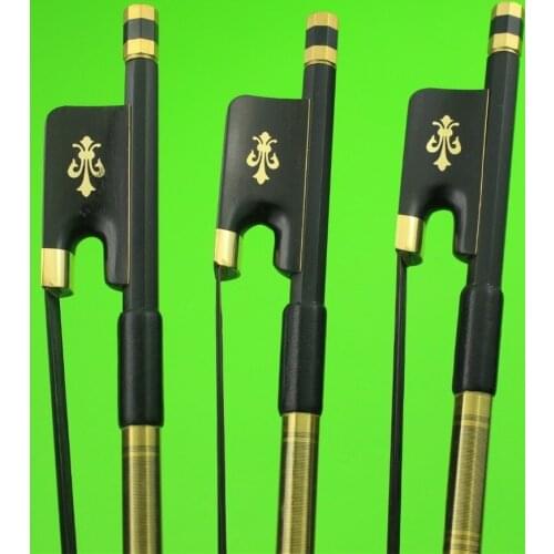 Free Shipping, 1pc New PRO Carbon fiber cello bow 4/4 full size ebony frog black horse hair