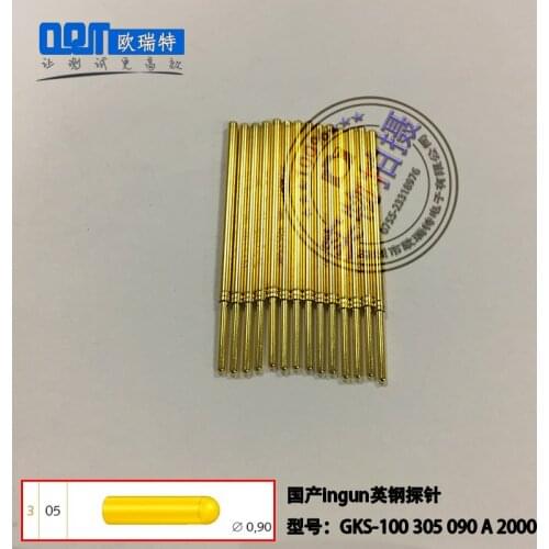 British Steel Probe GKS-100 305 090 2000 Straight Up Round Head Test Needle Spring Thimble