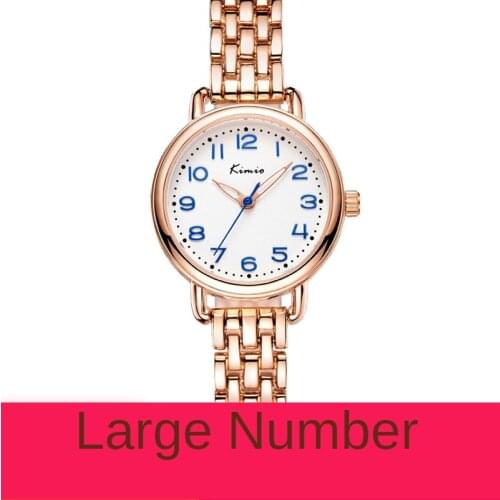 Large numbers and small womens watch Korean style simple bracelet watch waterproof fashion watch
