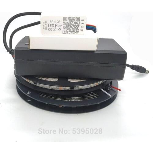 DC12v5mWS2811SP110eKitBluetoothControllerWithPowerChipRgb5050SmartPixelLedStripCarDecorationSupport androidIosDC12v30/60Leds/m