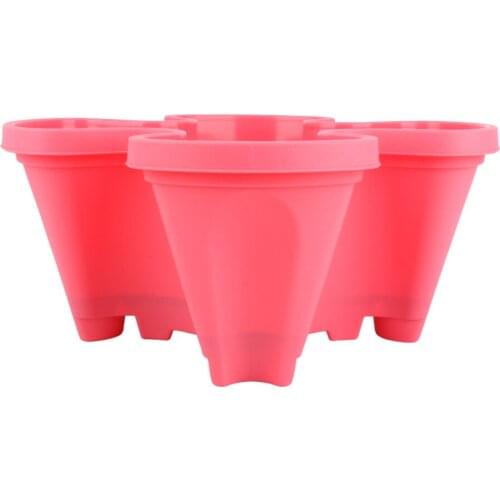 Eco-friendly Flower Pot Green Flowerpot Multi-layer Superimposed Herb And Strawberry Planters Stacking Garden Pots Biodegradable