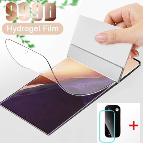 2 In 1 Hydrogel Film For Samsung Galaxy note 20 ultra 10 Camera Lens Film Screen Protector on Samsung note 20 ultra Glass