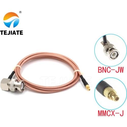 1PCS TEJIATE Adapter Cable BNC To MMCX Type BNCJW Convert MMCX-J 8-90CM 1M 1.5M 2M Length Connector RG316 Wire