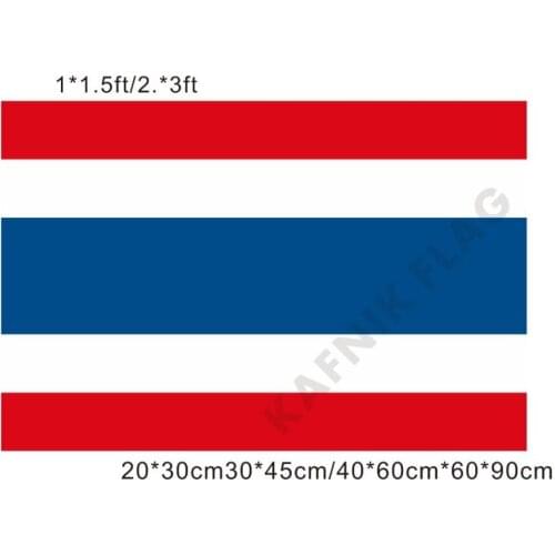 KAFNIK,free shipping 20*30cm/30*45cm/40*60cm/60*90cm small flags Thailand national flag for Countries World Event Decorative Fla