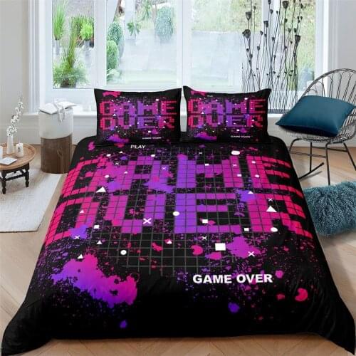 Bedding Set Game Gamepad Printed Comforter Cover Duvet Cover For Home Room Decoration Twin Full Queen King Double Single Size