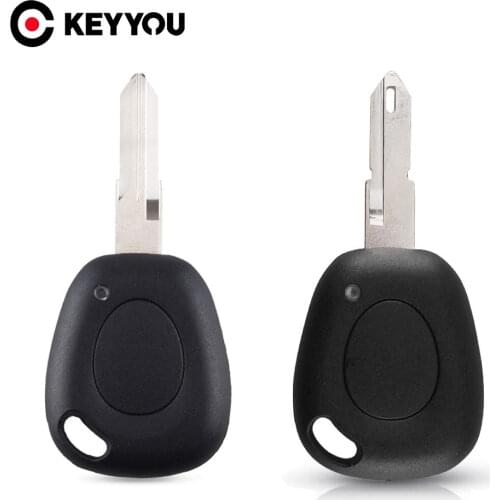 KEYYOU 1 Button Car Remote Key Shell Case For Renault Scenic Clio Megane Laguna Espace Twingo Auto Key Fob Case Uncut Blade