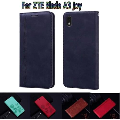 Leather Case For ZTE Blade A3 Joy Cover Wallet Book Funda On For ZTE A3 Joy Case Flip Phone Protective Shell Etui Hoesje Coque