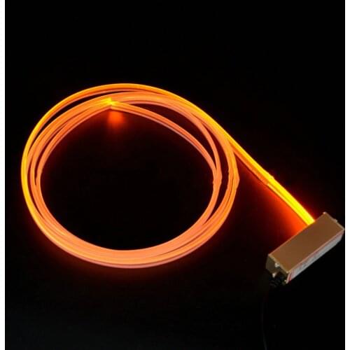 Mini 3W 12v car led projector light source engine light generator light+2 Meters 3mm(Dia.) Skirt Side Glow optical fiber cable
