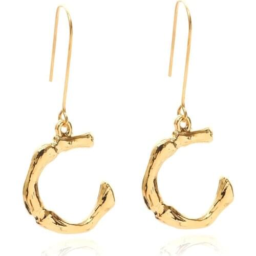 Baroque fashion 26 letter pendant earrings DIY letters boho earrings for women statement retro Korean earrings womens best gift