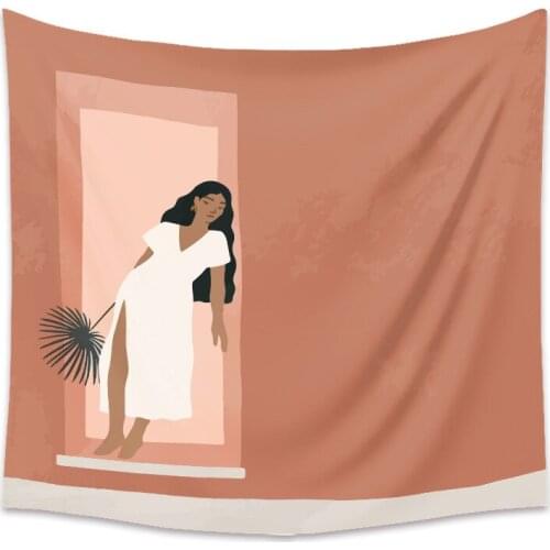 Cilected Women Animal Print Blanket Tapestry Wall Hanging Decor Summer Beach Landscape Print Wall Background Cloth Tapestry