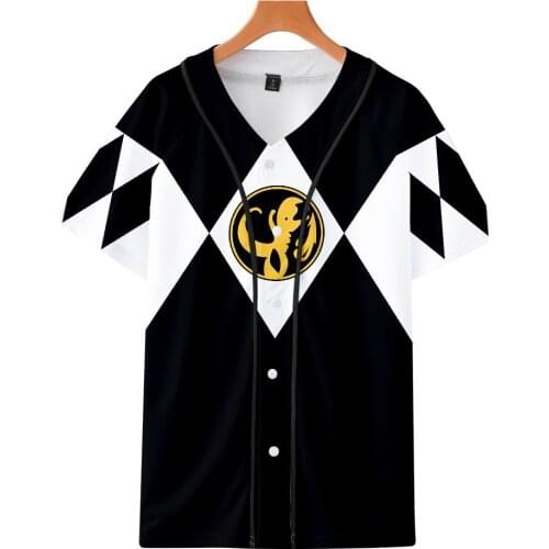 New Mighty Morphin 3D Print Baseball T Shirt Cool Fashion Men/Women Short Sleeve Sweatshirt T-shirt Cool Cosplay Tshirt Clothes