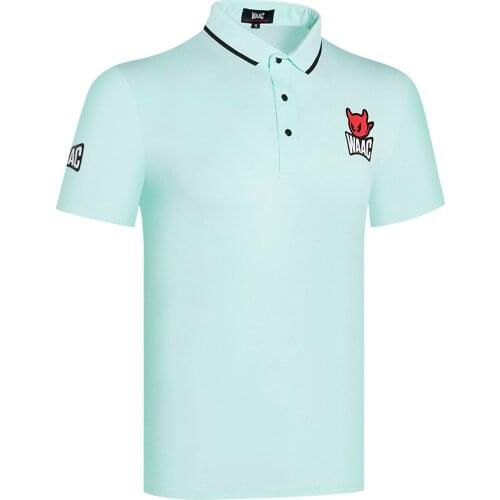 Spring Summer 2021 New Mens Short Sleeves Fashion Polo-Shirt Elastic Quick Drying Sports T-Shirts