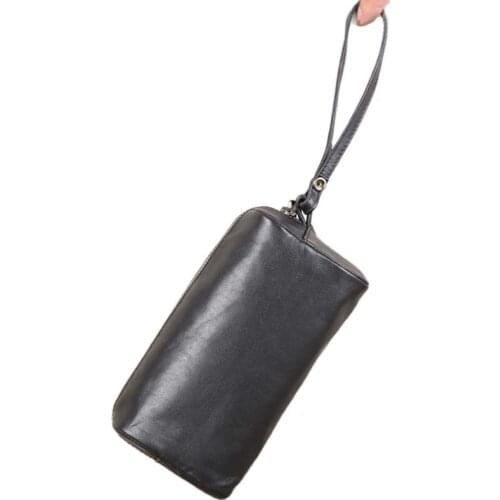 New Fashion Clutch Bag Ladies Genuine Leather Luxury Men Multifunctional Organizer Wallet Casual Phone Hand Bag Storage Purses