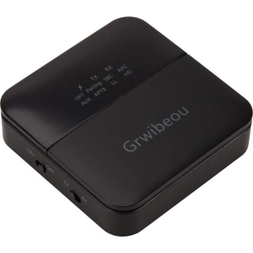ANPWOO Optical Fiber Bluetooth True 5.0 Audio Adapter Csr8675 Receiving and Transmitting APTX Two-in-one Hd Decoding Aux