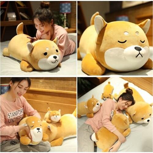 Scarlet Cat Cute Fat Shiba Inu Dog Plush Toy Soft Kawaii Dolls Cartoon Pillow Lovely Gift for Baby Stuffed Animals Plushies